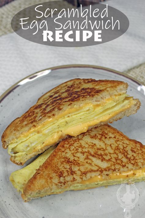 Scrambled Egg Sandwich, Egg Sandwich Recipe, Egg Sandwich Breakfast, Easy Potato Salad, Eggs Breakfast, Egg Sandwich, Herb Cheese, Scrambled Egg, Egg Sandwiches