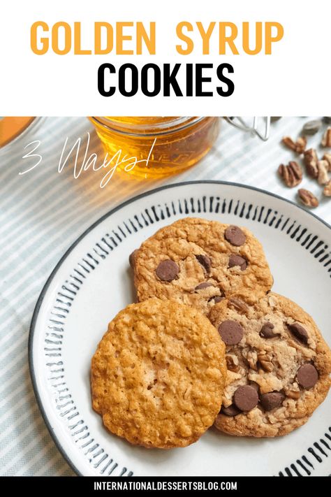 Syrup Cookies, Chips And Chocolate, Turtle Cheesecake Recipes, Healthy Oats, Oats Chocolate, International Desserts, Cookie Crunch, British Desserts, Oat Cookies