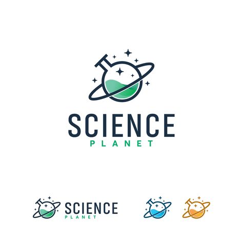 Planet Logo Design, Lab Logo Design, Laboratory Logo, Design For Science, Collaboration Logo, Science Logo, Museum Logo, Planet Logo, Science Icons