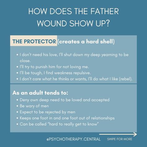 Father Wound, Mental Health Facts, Toxic Family, Inner Child Healing, Relationship Psychology, Therapy Counseling, Inner Healing, Mental And Emotional Health, Shadow Work