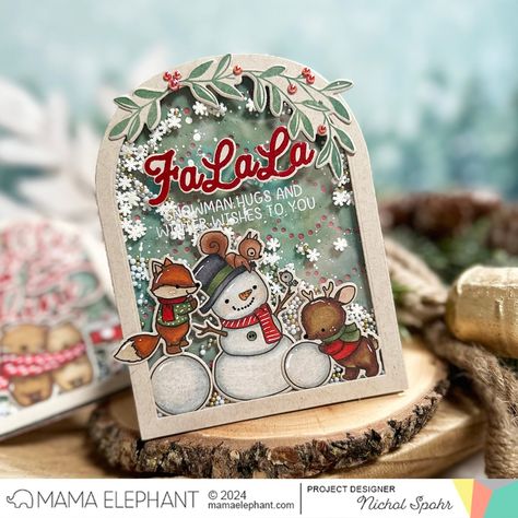 Nichol Spohr (@nicholspohr) • Instagram photos and videos Mama Elephant Cards, Shimmer Lights, Snowman Cards, Concord And 9th, Pretty Pink Posh, Mama Elephant, Whimsy Stamps, Distress Oxide Ink, Papertrey Ink