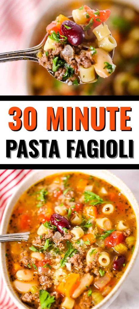 Copycat Olive Garden Pasta Fagioli, Olive Garden Pasta Fagioli Recipe, Copycat Olive Garden Pasta, Olive Garden Pasta Fagioli, Pasta Fagioli Soup Recipe, Pasta And Beans, Olive Garden Pasta, Garden Pasta, Pasta Fagioli Recipe