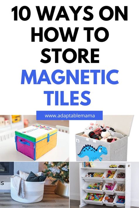 Check out 10 ways on how to store magnetic tiles and other toys, and have a cleaner, more organized home. Magnet Storage Ideas, Storage For Magnetic Tiles, Magnetiles Storage, Magnet Tiles Storage Ideas, Magnet Tiles Storage, Magnet Tile Storage Ideas, Magnetic Tiles Storage Ideas, Magna Tiles Storage Ideas, Magnatiles Organization