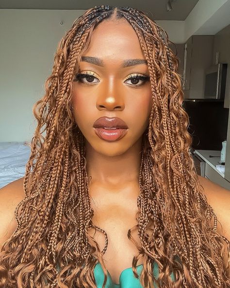 hair appreciation post • • • #hairstyles #blackwomanhairstyles #knotlessboxbraids #knotlessbraidsphilly #sewins #blackgirlmajic🌟💫✨⭐️ #makeupinspo #hairideas Light Skin Braids, Braids Styles, Royal Clothing, Boho Braids, Appreciation Post, Goddess Braids, Ocean Wave, Braids Hairstyles, Dream Hair