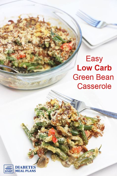 Easy Diabetic Friendly Low Carb Green Bean Casserole Recipe Low Carb Green Bean Recipes, Gluten Free Green Bean Casserole Recipe, Low Carb Green Bean Casserole, Gluten Free Green Bean Casserole, Chris Powell, Green Bean Casserole Recipe, Carb Sides, Green Bean Casserole Easy, Greenbean Casserole Recipe