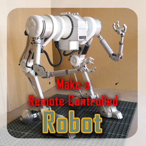 Make a RC Robot for a Movie Make A Robot, Diy Heater, Robot Programming, Learn Robotics, Arduino Robot, Rc Robot, Spy Gear, Robotics Projects, Diy Gadgets