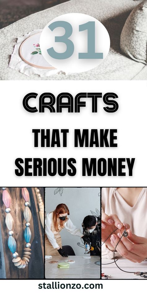 31 easy Money Making Crafts including Upcycled Home Decor and DIY Wreaths. Easy Crafts For Selling, Make Money Sewing From Home, Money Makers Ideas Diy, How To Sell Crafts From Home, Best Crafts To Sell Make Money, Useful Crafts For Adults To Sell, Make And Sell Ideas Extra Money, Diy To Make And Sell, Creative Crafts To Sell Make Money