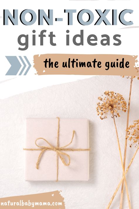 This comprehensive non-toxic gift idea guide will help you find the perfect gift.  Everything from personal care to monthly subscriptions to home goods - you will surely find a perfect non-toxic gift! Organic Gift Ideas, Crunchy Mom Gifts, Natural Gift Ideas, Free Gift Idea, Natural Mom, Organic Gifts, Organic Wine, Kids Cleaning, Natural Lifestyle