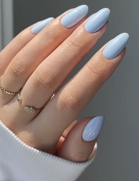 Powder Blue Nails, Pastel Periwinkle, Periwinkle Nails, Keep Them Guessing, Blue Matte Nails, Kiara Sky Gel Polish, Dnd Gel Polish, Cat Eye Gel Polish, Nail Polish Storage