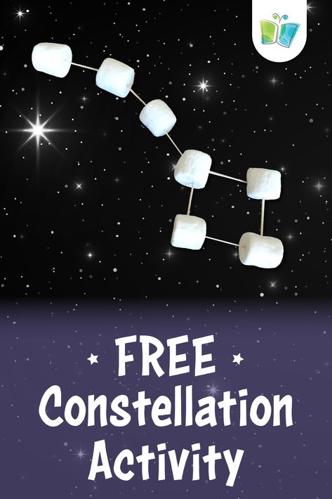 Introducing "Make Your Own Constellations!" With this stellar activity, you can create your own celestial masterpiece. Just look at the included constellation models and connect the dots to form your own unique patterns. It's a fun and educational activity for kids of all ages. Constellation Science Project, Make Your Own Constellation, Constellation Project Ideas, Constellation Crafts Preschool, Constellation Projects For Kids, Fun Space Activities For Kids, Astronomy Projects For Kids, Universe Activities For Preschool, Constellation Art For Kids