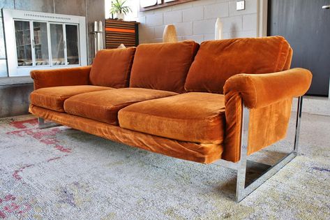 Mcm Sofa, Sofa Apartment, Chair Restoration, Dream Interior, California Modern, Apartment Sofa, Mid Century Sofa, Milo Baughman, Modernist Design