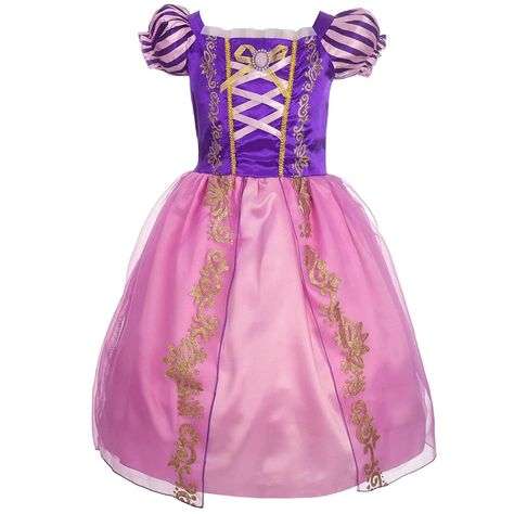 Discoball Rapunzel Costumes Princess Cosplay Dresses for Kids Girls Fancy Dress Up for Halloween Birthday Party Outfit : Amazon.co.uk: Toys & Games Rapunzel Dress Kids, Birthday Fancy, Long Hair Princess, Princess Fancy Dress, Rapunzel Costume, Rapunzel Dress, Girls Fancy Dress, Princess Halloween Costume, Fluffy Skirt