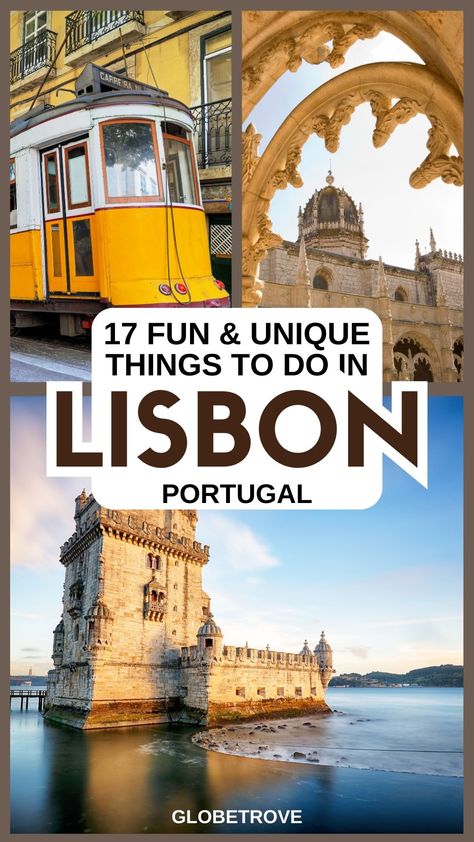 Unique things to do in Lisbon Lisbon Guide, Things To Do In Lisbon, Portugal Vacation, Portugal Travel Guide, Lisbon Travel, Cool Things To Do, Backpacking Trip, First Thing In The Morning, Visit Portugal