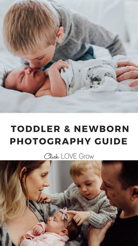 Toddler Photography Ideas, Toddler Photo Ideas, Toddler Family Photos, Toddler And Newborn, Posing Prompts, Beginners Photography, Newborn Family Pictures, Newborn Sibling, Baby Family Pictures