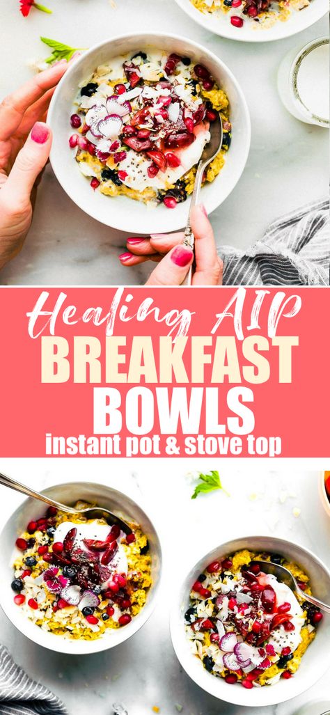 Cotter Crunch, Slow Cooker Meal Prep, Autoimmune Diet Recipes, Aip Diet Recipes, Paleo Menu, Aip Breakfast, Autoimmune Paleo Recipes, Aip Paleo Recipes, Breakfast Porridge