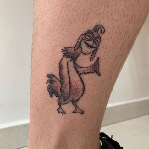 Chicken Joe Drawing, Chicken Joe Tattoo, Chicken Joe, Chicken Tattoo, Rooster Tattoo, Flash Designs, Torso Tattoos, Tattoo Practice, Movie Tattoo