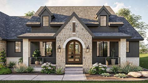 Modern Cottage Style, Cottage House Plan, Cottage Style House Plans, Cottage Plan, Modern Cottage, Cottage House, Cottage House Plans, Farmhouse Plans, Dream House Exterior