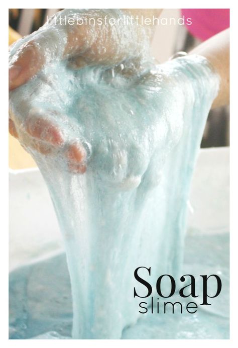 Cool sensory play and science with soap slime made from Ivory soap and the microwave ivory soap science experiment. Fun science for preschool and kindergarten age kids. Borax Free. No liquid starch needed. Messy sensory play for kids. Microwave Ivory Soap, Ivory Soap Experiment, Soap Experiment, Diy Crafts Slime, Slime Science, Sensory Play Recipes, Soap Slime, Homemade Slime Recipe, Sensory Tubs