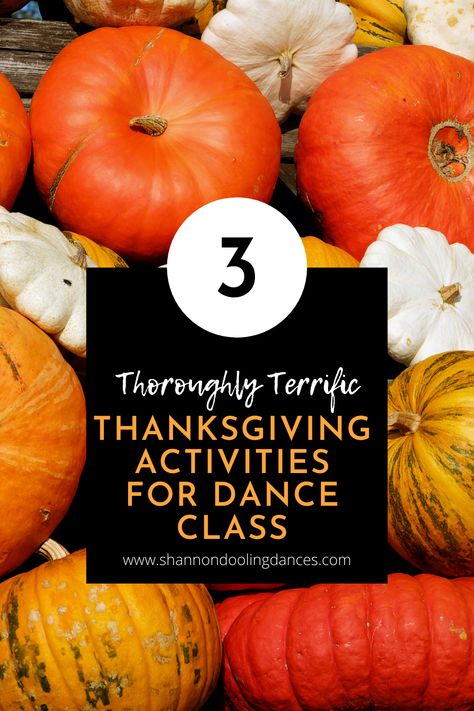 Thanksgiving dance games that will help encourage gratitude in your dance students, while also having fun! These dance activities are perfect for for creative movement, preschool dance, jazz, ballet, tap, and other dance classes. #DanceGames #ThanksgivingGames #Dance Thanksgiving Dance Class Ideas, Dance Class Games, Jazz Ballet, Dance Activities, Movement Preschool, Teaching Dance, Creative Dance, Dance Jazz, Creative Movement