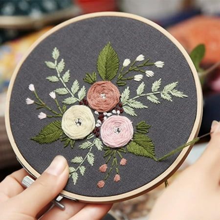 DIY embroidery flowers