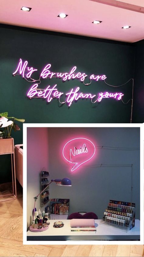 Neon, Pink Neon Sign, Salon Nails, Pink Neon, Neon Sign, Nail Salon, Neon Pink, You Nailed It, Neon Signs