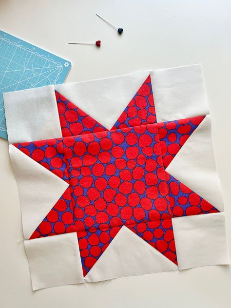 Star Pattern Quilt Blocks, Star Quilt Patterns Free Simple, 6 Inch Star Quilt Blocks, Star Quilt Square Patterns, Easy Star Quilt Pattern, Sawtooth Star Quilt Pattern, Star Blocks For Quilts, Sawtooth Star Quilt Block Free Pattern, Star Quilt Patterns Free