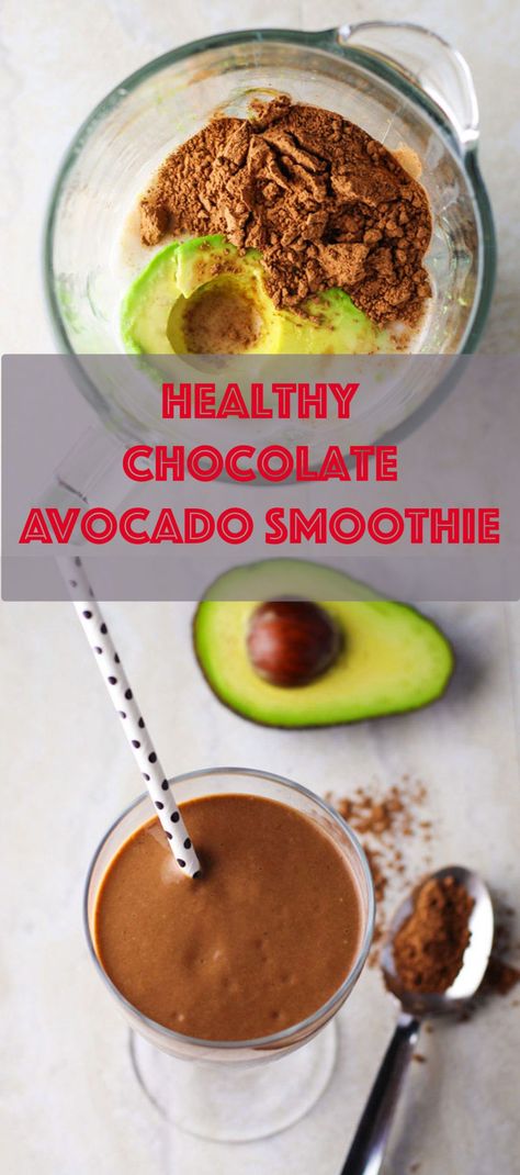 This Healthy Chocolate Avocado Smoothie has only 5 ingredients and is so delicious! This will be your new favorite go-to smoothie for breakfast or a snack! Breakfast Ideas With Avocado, Smoothies With Avocado, How To Freeze Avocado, Chocolate Avocado Smoothie, Toast Recipe Breakfast, Freeze Avocado, Weight Watcher Smoothies, Avocado Recipes Healthy, Avocado Recipes Breakfast