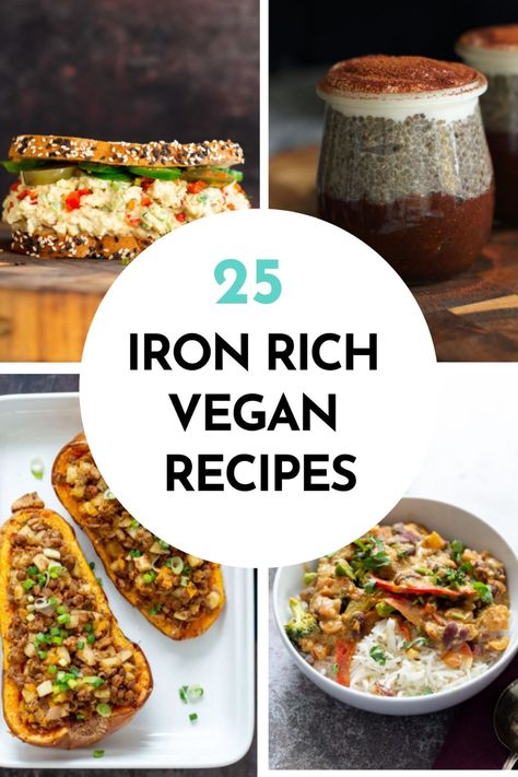 Iron Rich Recipes, Iron Diet, Sweet Potato Lentil Curry, Vegan Iron, Creamy Cajun Pasta, Rich Recipes, Foods With Iron, Vegan Richa, Soy Free Recipes