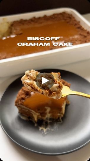 1K views · 26K reactions | FULL RECIPE VIDEO on T iktok 🤍 Biscoff Graham Cake 

Ingredients

Cream mixture:

500 ml CHILLED all purpose cream (I used 2 packs - 250ml)
40ml condensed milk (I used 1 sachet)
1/4 cup biscoff Spread 

Graham Crackers (I used 2 packs of 210g)

Biscoff sauce: Adjust amount to your liking.

Procedure

	1. Beat CHILLED all purpose cream, condensed milk, and biscoff spread until you achieve desired consistency. 
	2. Start layering: Add a small amount of cream mixture first. 
	3. Add graham crackers. 
	4. Repeat until you reach desired height. 
	5. Add the remaining cream mixture.
	6. Freeze for at least 3 hours.
	7. Pour biscoff spread over graham cake 
	8. Optional: Add crushed biscoff cookies or store bought chocolate chip cookies
	9. Freeze for at least 6 hrs or Graham Cake Filipino, Biscoff Sauce, Graham Dessert, Graham Cake, Biscoff Cake, Biscoff Spread, Biscoff Cookies, Food Trip, Filipino Desserts