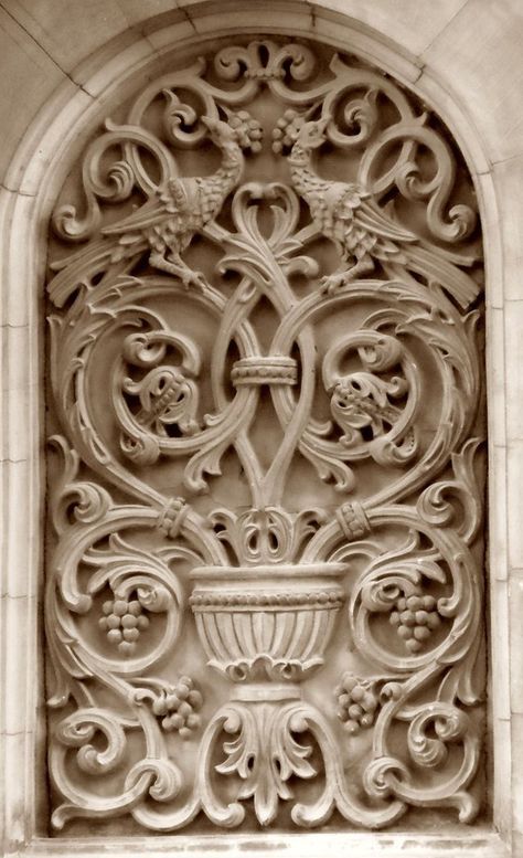 ⌖ Architectural Adornments ⌖ ornate building details - facing birds and leaves relief Marble Carving, Ancient Indian Architecture, Temple Art, Wood Carving Designs, Relief Sculpture, Colorful Life, Carving Designs, Wood Carving Art, Marble Stone