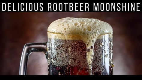 Rootbeer Moonshine Recipe How To Make, Rootbeer Moonshine Recipes, Root Beer Moonshine, Root Beer Moonshine Recipe, Root Beer Candy, Moonshine Still Kits, Infused Alcohol, Chicken Enchilada Soup Crock Pot, Root Beer Recipe