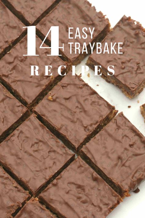 14 easy recipes for traybakes that kids will love #baking #traybake #brownie #children #kids #easy Quick Traybake Recipes, Quick And Easy Traybakes, Tray Cake Recipe, Easy Sweet Traybakes, Traybake Recipes Sweet, Tray Bakes Recipes, No Bake Traybakes, Oreo Traybake, Easy Tray Bakes Cakes