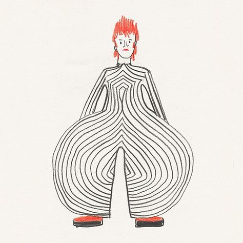 David Bowie Starman, Moonage Daydream, David Bowie Art, Bowie Starman, Bowie Art, Style Reference, Illustration Style, Funky Art, David Bowie