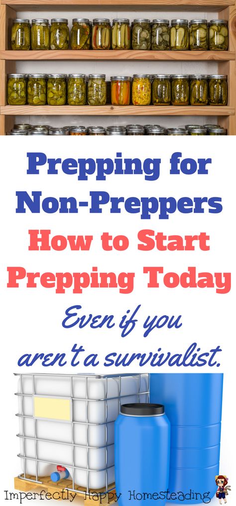 Prepping for Non-Preppers. How to start prepping, food storage and more...even if you aren't a survivalist.: Preppers Food Storage, Prepper Food, Doomsday Prepper, Doomsday Preppers, Doomsday Prepping, Emergency Preparation, Prepper Survival, Emergency Food, Homestead Survival