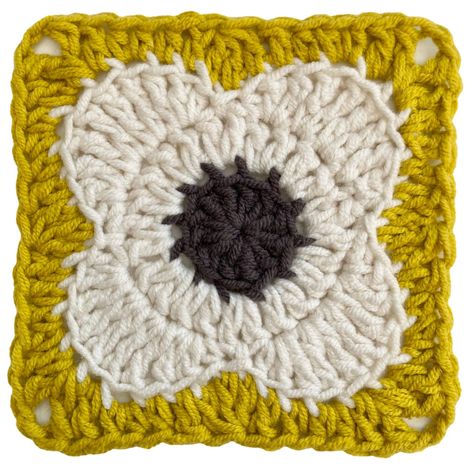 Orlala Square - p.s. I crochet... Ok Flower Square Crochet Pattern, Crochet Granny Squares Patterns, Flower Square Crochet, Flower Granny Square Pattern, Make A Blanket, Motifs Granny Square, Crochet Flower Squares, Tote Crochet, Square Crochet Pattern