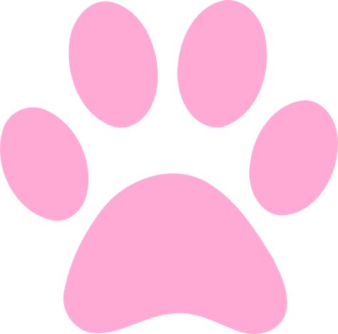 Pink Paw Print clip art - vector clip art online, royalty free ... Paw Print Clip Art, Paw Stencil, Paw Print Image, Dog Template, Pink Paw Print, Dog Clip Art, Pink Paws, Puppy Art, Paw Patrol Birthday Party