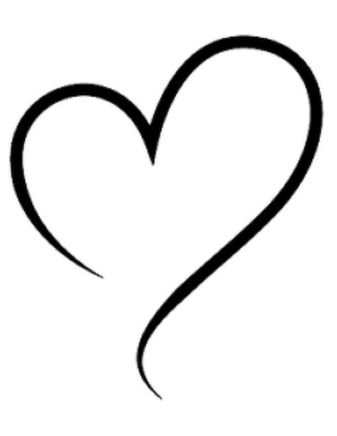 Heart Outline Tattoo Design, Simple Heart Tattoo Designs Ideas, Name And Heart Tattoo, Overlapping Hearts Tattoo, Hart Tattoo Design, Simple Heart Tattoo Designs, Simple Heart Outline, Heart Tattoo Stencil, Heart Shape Tattoo