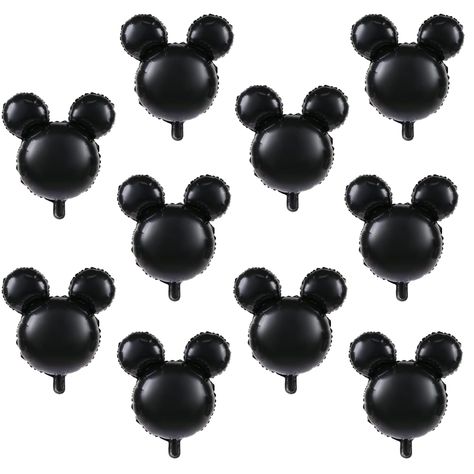 PRICES MAY VARY. Packaging: 10 24 inch Mickey Mouse balloons, straws, and ribbons. Material: High quality aluminum mold material, reusable, with good air retention. Suitable for: Mickey Mouse party decorations, Mickey Mouse birthday decorations, Mickey Mouse themed parties. BUY with SATISFACTION from CY MYLAR - Please feel free to contact with us. We offer 24/7 live chat support and try our best to solve the problems for you. Mickey Mouse Head Aluminum Film Balloon, deeply loved by everyone. Bri Mickey Mouse Club House Theme Party, Monochrome Mickey Mouse Birthday, Mickey Third Birthday, Mickey Mouse Birthday Balloons, Mickey First Birthday Party, Mickey Mouse Decorations Birthday, Disney World Birthday Party Theme, First Birthday Boy Mickey Mouse, Twodles Birthday Boy