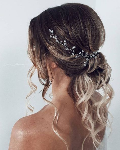 Updos For Long Hair 2023, Long Hair Low Bun, Bun With Loose Curls, Long Hair 2022, Long Hair 2023, Hair Low Bun, Wedding Updos For Long Hair, Updos For Long Hair, Hair 2022