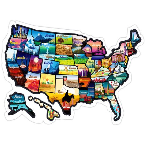 Usa road trip map