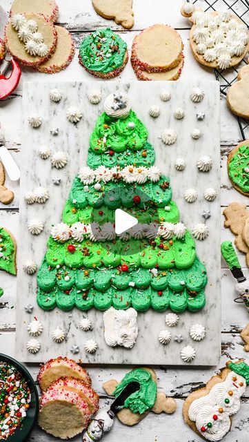 Crowded Kitchen | Lexi & Beth on Instagram: "A sweet twist on the viral “butter board” trend. This buttercream board (made with our favorite vegan buttercream recipe) is perfect for any holiday occasion. It’s unique, fun, and saves you a lot of time decorating individual cookies🍪 #buttercream #buttercreamboard #veganbuttercream #cookies #cookiedecorating #holidaytreats #holidayparty" Buttercream Boards Christmas, Christmas Buttercream Board Ideas, Thanksgiving Buttercream Board, Christmas Frosting Board, Buttercream Board Christmas, Christmas Buttercream Board, Buttercream Charcuterie Board, Buttercream Board Ideas, Desert Charcuterie Board Ideas