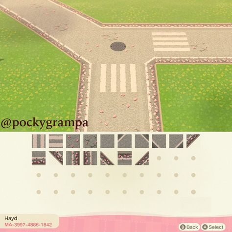 Acnh Cherry Blossom, Pink Cottagecore, Acnh Cottagecore, Path Design, Animal Crossing Wild World, Cherry Blossom Season, Island 2, Road Design, New Animal Crossing