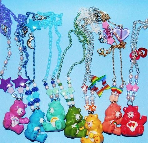 Kandi Core, Kidcore Room, Kid Core Aesthetic, Kraft Dinner, Kidcore Aesthetic, Kandi Kid, Indie Jewelry, Rainbow Aesthetic, Kawaii Jewelry