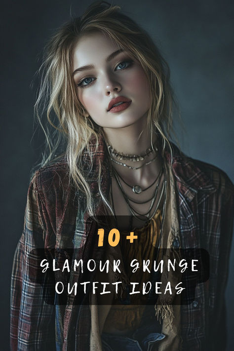 Love edgy style with a glam twist? These 10 glamour grunge outfits combine lace, leather, and metallics with classic grunge staples like ripped jeans and oversized flannels. Click to explore! 🖤✨ #GlamourGrunge #GrungeStyle #BoldLooks #EdgyFashion #StreetwearInspo #ChicAndEdgy #WardrobeGoals Vintage Emo Outfits, Grunge Outfits For Work, Feminine Edgy Outfits, Adult Grunge Outfits, Grunge Staples, Edgy Winter Aesthetic, Chic Grunge Outfits, Grunge Winter Outfits Cold, Soft Punk Outfits