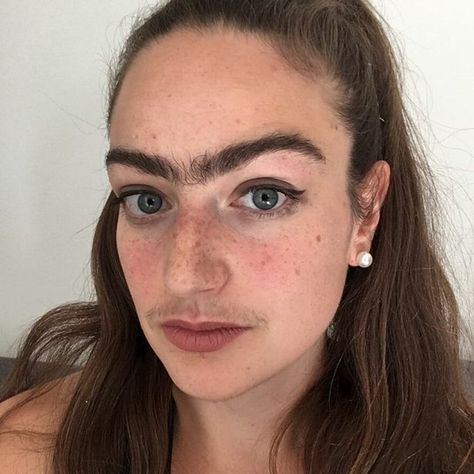 Woman Refuses To Shave Moustache Or Unibrow And Instead Embraces It Female Facial Hair, Upper Lip Hair, Brown Spots Removal, Dark Under Eye, Facial Hair Removal, Lip Hair, Undereye Circles, Eyebrow Shape, Upper Lip