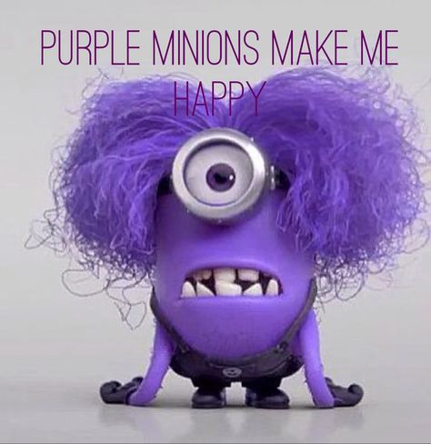 Purple Minions make me Happy Purple Minion Costume, Purple Minion, Purple Minions, Minion Halloween, Minion Costumes, Minions Love, Evil Minions, Minions Despicable Me, Minion Party