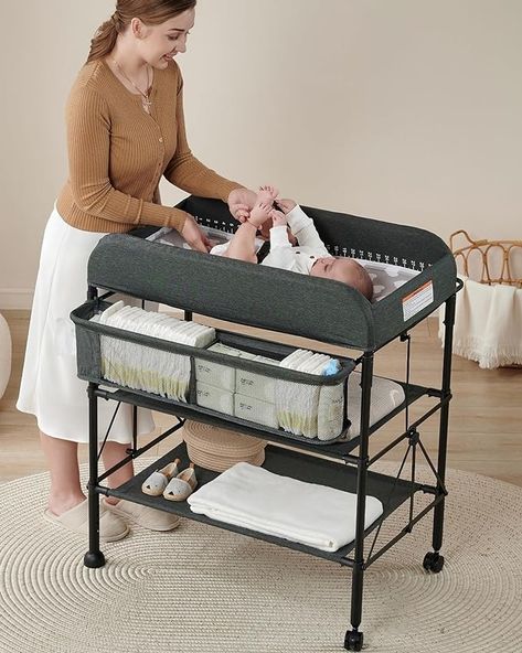 Amazon.com : BEKA Portable Changing Table, Foldable Baby Changing Table, Changing Station for Infant w/Waterproof Diaper Changing Table Pad, Adjustable Height Diaper Station, Mobile Nursery Organizer for Newborn : Baby Portable Changing Table, Portable Changing Station, Diaper Station, Diaper Changing Table, Table Foldable, Diaper Changing Station, Baby Changing Table, Changing Table Pad, Mobile Nursery