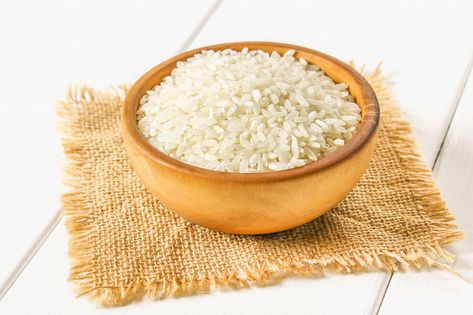 Grains of raw white rice on a white wooden table of boards. ingredients for cooking. Premium Photo | Premium Photo #Freepik #photo #food #nature #table #farm Veg Pulao, Parboiled Rice, Gold Bowl, Rice Varieties, Photo Food, Flower Drawing Design, Red Rice, Food Clips, Indian Sweet