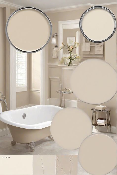 bathroom paint colors, best bathroom paint, bathroom painting ideas, bathroom remodel ideas Accessible Beige Bathroom Cabinets, Update Beige Tile Bathroom, White And Beige Bathroom Ideas, Accessible Beige Bathroom, Beige Bathroom Paint, Cream Colored Bathrooms, Beige Bathroom Walls, White And Beige Bathroom, Accessible Beige Sw