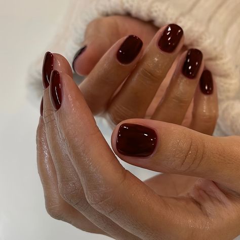 Faster shipping. Better service Fall Nail Ideas, Wine Nails, Maroon Nails, Manicure Inspiration, Perfect Manicure, Cherry Nails, Easy Nails, Casual Nails, Burgundy Nails